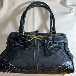 Coach 10507 Black Hampton Satchel